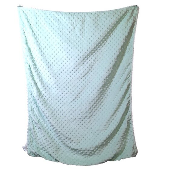 2018 The PeanutShell Elephant Minky Dot Baby Lovey Security Blanket 36" X 29" - Picture 4 of 6